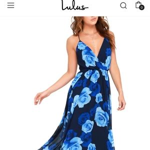 Lulus floral maxi dress
